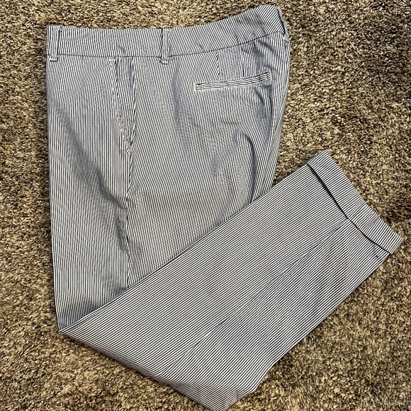 TOMMY HILFIGER STRIPE ANKLE LEG PANTS - Picture 4 of 4